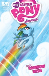 Size: 666x1024 | Tagged: safe, idw, rainbow dash, pegasus, pony, comic, cover, micro-series, official
