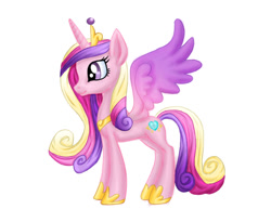 Size: 794x652 | Tagged: safe, artist:erim-kawamori, princess cadance, alicorn, pony, simple background, solo, white background