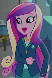 Size: 461x689 | Tagged: safe, screencap, dean cadance, princess cadance, equestria girls, friendship games, cropped, female, solo