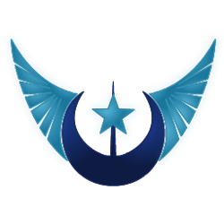 Size: 256x256 | Tagged: safe, artist:lakword, princess luna, pony, icon, mark, new lunar republic, simple background, solo, symbol, transparent background