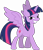 Size: 3000x3491 | Tagged: safe, artist:eagle1division, derpibooru import, twilight sparkle, twilight sparkle (alicorn), alicorn, pony, bedroom eyes, female, grin, looking at you, mare, simple background, smug, smuglight sparkle, solo, spread wings, squee, transparent background, vector