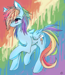 Size: 1913x2198 | Tagged: safe, artist:inkytophat, rainbow dash, pegasus, pony, female, mare, simple background, solo