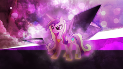 Size: 3840x2160 | Tagged: safe, artist:game-beatx14, artist:givralix, edit, princess cadance, alicorn, pony, 4k, angry, solo, wallpaper, wallpaper edit