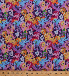 Size: 907x1000 | Tagged: safe, applejack, fluttershy, pinkie pie, princess cadance, rainbow dash, rarity, spike, twilight sparkle, twilight sparkle (alicorn), alicorn, dragon, earth pony, pegasus, pony, unicorn, my little pony: the movie, ebay, fabric, irl, mane six, merchandise, multeity, pattern, photo, so much pony, sparkle sparkle sparkle