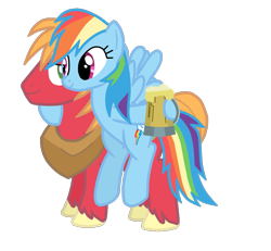 Size: 1041x960 | Tagged: safe, artist:drumblastingquilava, big macintosh, rainbow dash, earth pony, pegasus, pony, male, rainbowmac, shipping, stallion, straight