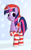 Size: 2838x4525 | Tagged: safe, artist:ashtoneer, derpibooru import, twilight sparkle, twilight sparkle (alicorn), alicorn, pony, clothes, female, hat, mare, saddle, santa hat, socks, solo, striped socks