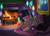 Size: 1252x894 | Tagged: safe, artist:dsana, derpibooru import, spike, twilight sparkle, twilight sparkle (alicorn), alicorn, dragon, pony, book, cuddling, cute, cutie mark, dsana is trying to murder us, female, fire, fireplace, folded wings, mama twilight, mare, night, signature, sleeping, snow, snuggling, spikabetes, spikelove, twiabetes, twilight's castle, window, wings