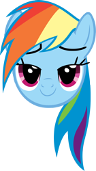 Size: 2024x3589 | Tagged: safe, artist:moongazeponies, rainbow dash, pegasus, pony, bedroom eyes, head, simple background, transparent background, vector