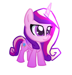 Size: 1223x1284 | Tagged: safe, artist:bravefleet, princess cadance, alicorn, pony, cute, cutedance, simple background, smol, smolpone, solo, standing, transparent background