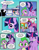 Size: 1275x1650 | Tagged: safe, artist:dsana, princess cadance, princess flurry heart, shining armor, spike, starlight glimmer, sunburst, twilight sparkle, twilight sparkle (alicorn), alicorn, dragon, pony, unicorn, comic:the shadow shard, baby, baby pony, bandage, comic, dialogue, female, friendship express, male, mare, train, train station