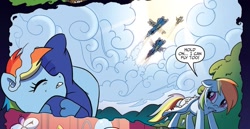 Size: 1039x535 | Tagged: safe, idw, rainbow dash, pegasus, pony, spoiler:comic, spoiler:comic05, nightmare, official comic