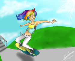 Size: 4900x4000 | Tagged: safe, artist:tikigirl890, rainbow dash, converse, humanized, shoes