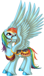 Size: 976x1680 | Tagged: safe, artist:kittehkatbar, rainbow dash, pegasus, pony, bridle, colored hooves, cute, female, looking up, mare, saddle, simple background, solo, spread wings, transparent background, unshorn fetlocks