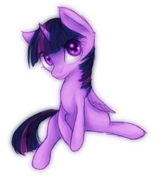 Size: 600x657 | Tagged: safe, artist:crystalsonatica, derpibooru import, twilight sparkle, twilight sparkle (alicorn), alicorn, pony, female, mare, simple background, sitting, solo, transparent background