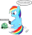 Size: 856x933 | Tagged: dead source, safe, artist:bandit87, rainbow dash, tank, pegasus, pony, comic sans, gameboy advance sp, mario kart, nintendo, video game