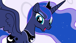 Size: 1900x1069 | Tagged: safe, artist:hendro107, princess luna, alicorn, pony, to where and back again, solo, vector
