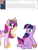 Size: 600x800 | Tagged: safe, artist:dekomaru, princess cadance, twilight sparkle, alicorn, pony, ask, belly button, pregnant, smiling, tumblr, tumblr:ask twixie