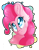 Size: 1269x1647 | Tagged: safe, artist:mychelle, pinkie pie, earth pony, pony, bust, portrait, solo