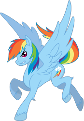 Size: 6016x8661 | Tagged: safe, artist:baka-neku, artist:kaijusamurai, rainbow dash, pegasus, pony, absurd resolution, female, mare, simple background, solo, spread wings, transparent background, vector, wings