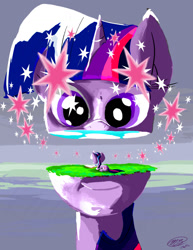 Size: 1024x1325 | Tagged: safe, artist:loreto-arts, derpibooru import, twilight sparkle, solo, surreal