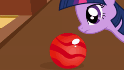Size: 480x270 | Tagged: safe, artist:agrol, derpibooru import, twilight sparkle, twilight sparkle (alicorn), alicorn, pony, animated, bowling ball, everypony plays sports games, fail, female, mare, ouch, youtube link