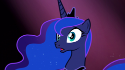 Size: 1280x720 | Tagged: safe, screencap, princess luna, alicorn, pony, do princesses dream of magic sheep, jewelry, open mouth, regalia, surprised