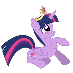 Size: 8000x8000 | Tagged: safe, artist:saphyl, derpibooru import, twilight sparkle, twilight sparkle (alicorn), alicorn, pony, equestria girls (movie), absurd resolution, big crown thingy, blushing, cute, daaaaaaaaaaaw, element of magic, female, mare, simple background, solo, transparent background, vector