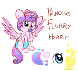 Size: 825x750 | Tagged: safe, artist:cosmalumi, princess flurry heart, diaper, flurryheart-babbles, pacifier, reference sheet, solo