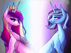 Size: 2048x1536 | Tagged: safe, artist:artfestation, princess cadance, alicorn, pony, unicorn, disguise, female, mare