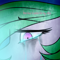 Size: 750x750 | Tagged: safe, artist:cosmalumi, princess celestia, alicorn, pony, alternate timeline, crying, solo, the nightmare reigns, tumblr:ask queen moon