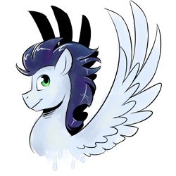 Size: 750x750 | Tagged: safe, artist:cosmalumi, soarin', pegasus, pony, simple background, solo, white background