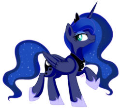 Size: 2115x1891 | Tagged: safe, artist:tlo-arts, princess luna, alicorn, pony, female, jewelry, looking back, mare, raised hoof, regalia, simple background, smiling, solo, transparent background