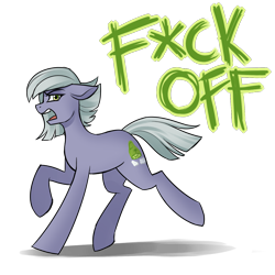 Size: 1500x1500 | Tagged: safe, artist:cosmalumi, limestone pie, earth pony, pony, censored vulgarity, female, floppy ears, mare, open mouth, simple background, solo, transparent background, vulgar