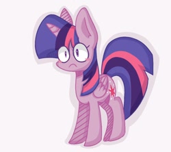 Size: 900x800 | Tagged: safe, artist:louderpony, derpibooru import, twilight sparkle, twilight sparkle (alicorn), alicorn, pony, :c, blushing, female, mare, simple background, solo