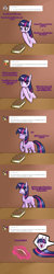 Size: 750x3750 | Tagged: safe, artist:cosmalumi, twilight sparkle, pony, unicorn, ask, book, comic, solo, tumblr, tumblr:ask queen moon