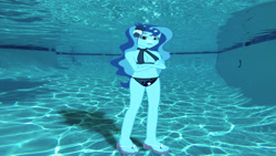 Size: 852x480 | Tagged: safe, artist:sb1991, part of a series, part of a set, princess luna, vice principal luna, equestria girls, belly button, bikini, clothes, request, requested art, story included, swimming pool, swimsuit, underwater, underwater eqg series