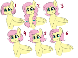 Size: 1000x750 | Tagged: safe, artist:cosmalumi, fluttershy, pegasus, pony, alternate hairstyle, braid, cute, female, mare, short hair, shyabetes, simple background, smiling, white background