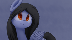 Size: 640x360 | Tagged: safe, artist:cosmalumi, oc, oc only, oc:gloomy mark, pegasus, pony, female, mare, solo