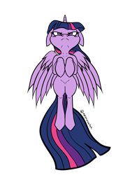 Size: 1920x2580 | Tagged: safe, artist:megamanhxh, derpibooru import, twilight sparkle, twilight sparkle (alicorn), alicorn, pony, floppy ears, flying, simple background, solo, transparent background