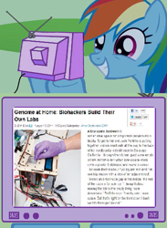 Size: 563x771 | Tagged: safe, rainbow dash, pegasus, pony, biohacking, biology, exploitable meme, meme, tv meme, wired