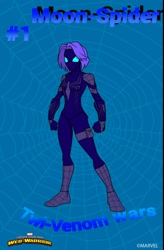 Size: 954x1458 | Tagged: safe, derpibooru exclusive, princess luna, human, clothes, costume, humanized, marvel, spider-man