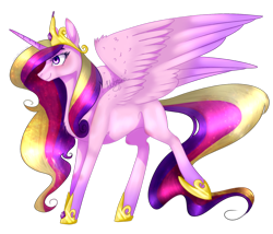 Size: 1024x876 | Tagged: safe, artist:kotowataczekolada, princess cadance, alicorn, pony, horseshoes, simple background, solo, transparent background