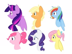 Size: 2048x1536 | Tagged: safe, artist:periwinkietwinkie, derpibooru import, applejack, fluttershy, pinkie pie, rainbow dash, rarity, twilight sparkle, twilight sparkle (alicorn), alicorn, earth pony, pegasus, pony, unicorn, alternate hairstyle, female, mane six, mare, older