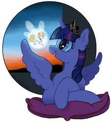 Size: 4043x4466 | Tagged: safe, artist:spectralunicorn, derpibooru import, twilight sparkle, twilight sparkle (alicorn), oc, oc:yellowstar, alicorn, pony, fanfic:the star in yellow, absurd resolution, faerie