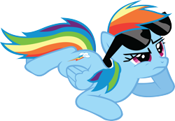 Size: 4594x3175 | Tagged: safe, artist:rainbowcrab, rainbow dash, pegasus, pony, simple background, transparent background, vector