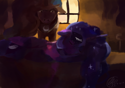 Size: 1754x1240 | Tagged: safe, artist:toisanemoif, princess luna, alicorn, pony, self ponidox, sleeping