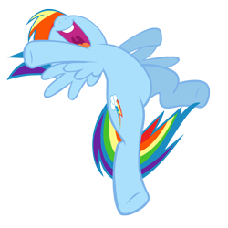 Size: 1500x1500 | Tagged: safe, artist:takua770, rainbow dash, pegasus, pony, simple background, solo, transparent background, vector