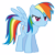 Size: 4000x4000 | Tagged: safe, artist:arvyr, rainbow dash, pegasus, pony, simple background, transparent background, vector