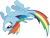 Size: 2000x1518 | Tagged: safe, artist:relaxingonthemoon, rainbow dash, pegasus, pony, simple background, transparent background, vector