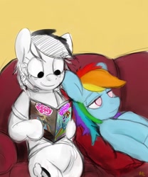 Size: 1280x1536 | Tagged: safe, artist:gordonfreeguy, idw, rainbow dash, pegasus, pony, bandydash, blind dash, comic, official comic